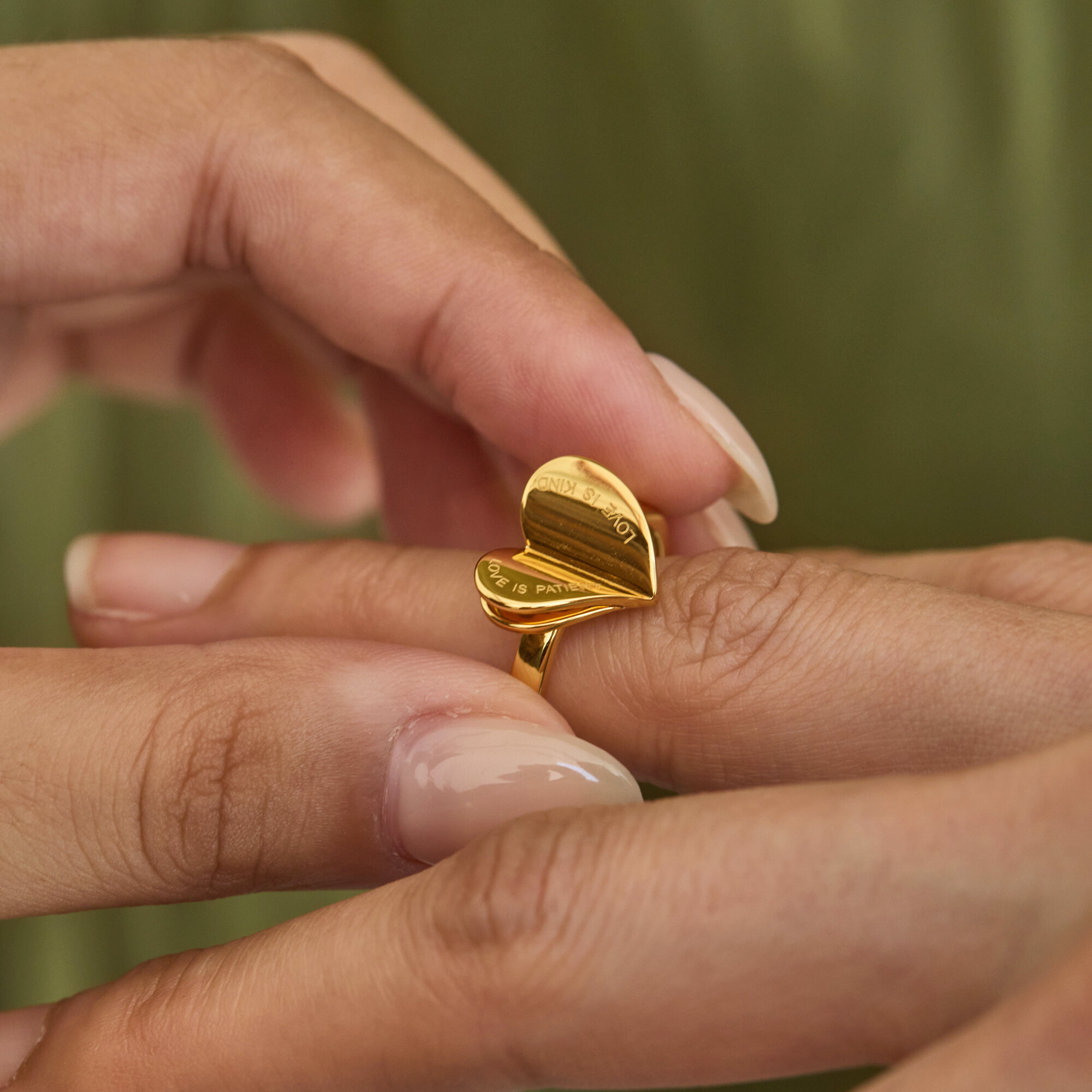 Chapters of Love Engraved Statement Ring