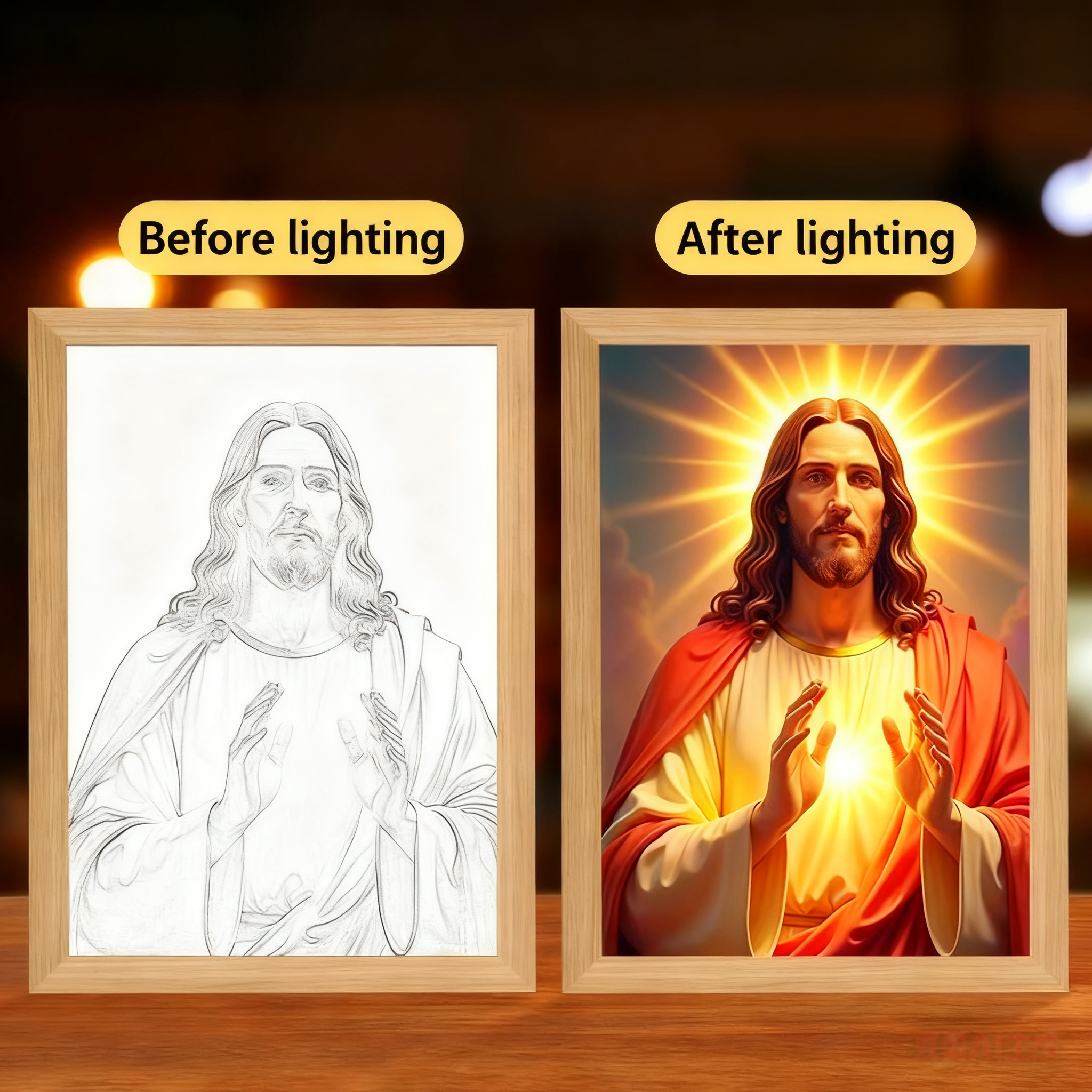 God-Inspired Creative DIY Light-Up Flower Glowing Ornament