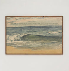 The Lord Almighty Is His Name | Framed Wooden Art - Horizontal