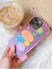 Pink Sticker Collage Phone Case