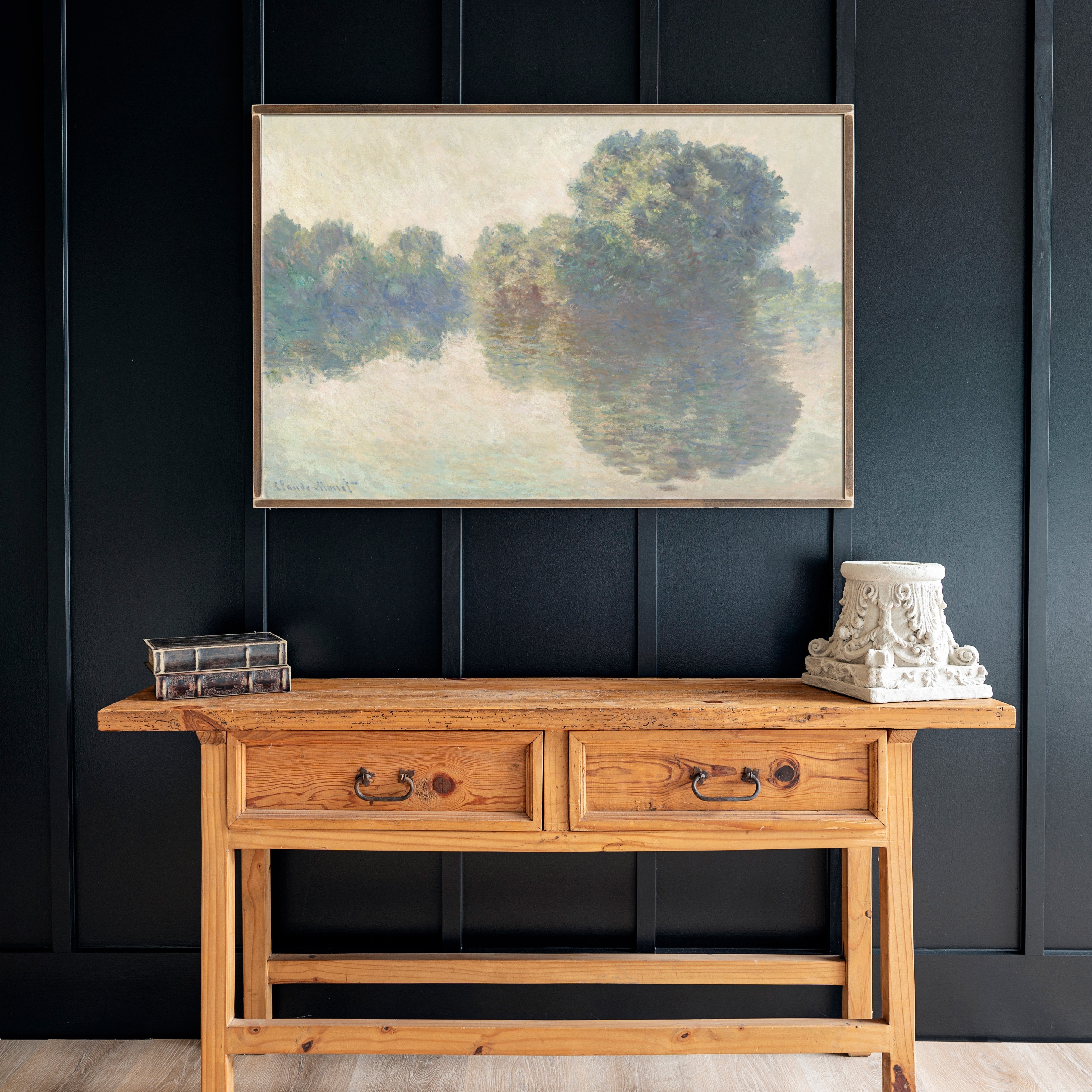 The Siene at Giverny | Framed Wooden Art - Horizontal