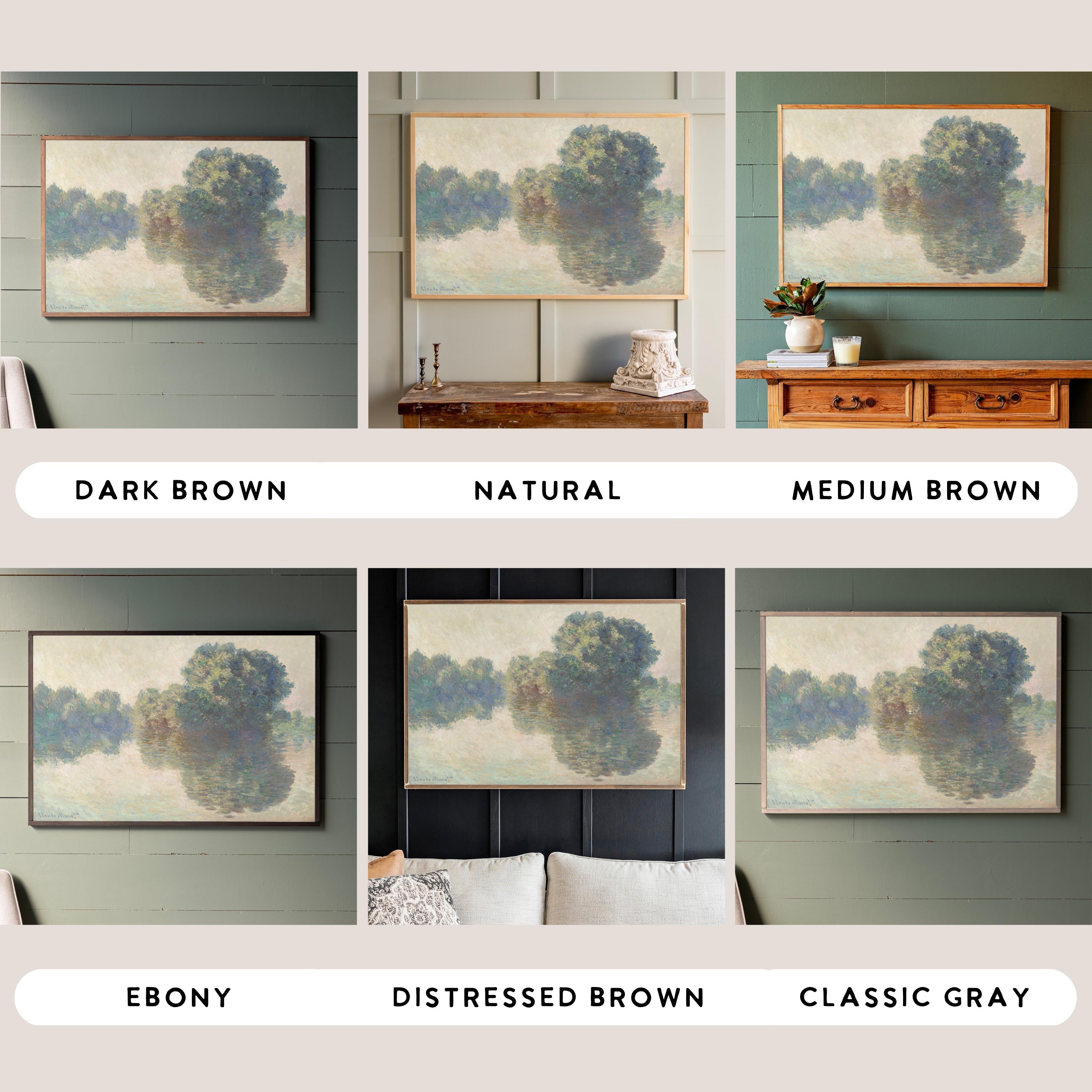 The Siene at Giverny | Framed Wooden Art - Horizontal