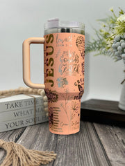 Christian Faith Jesus Tumbler With Handle 30oz