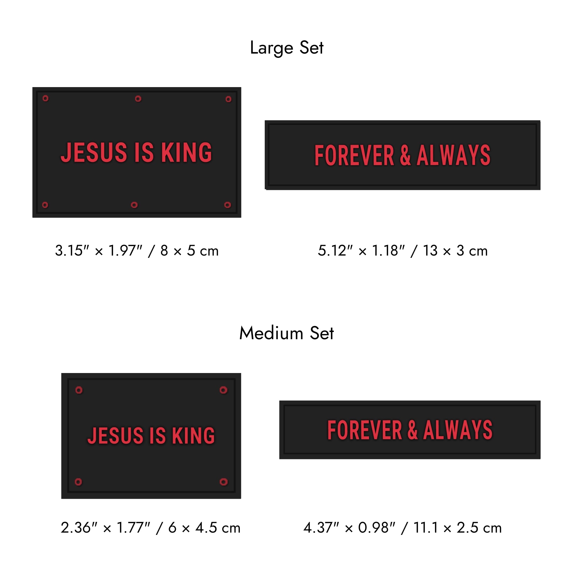 Faith-Inspired Statement Velcro Patch– Random Sets