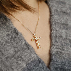 Ichthys Unity Cross Pendant Necklace