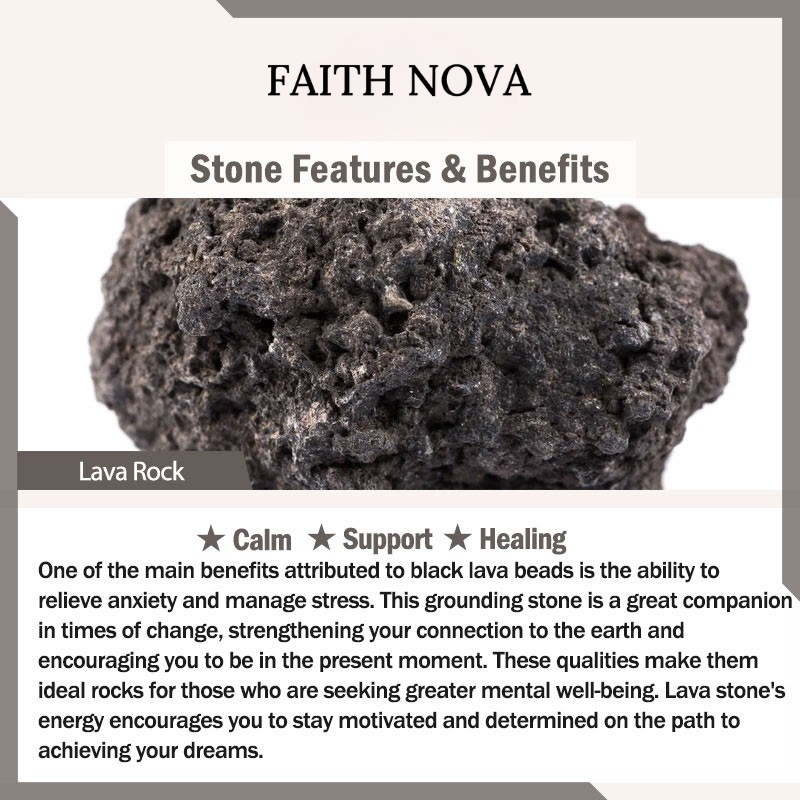 Faith Nova Healing Crystal Mala Prayer Beads 108 Meditation Healing Multilayer Bracelet Necklace