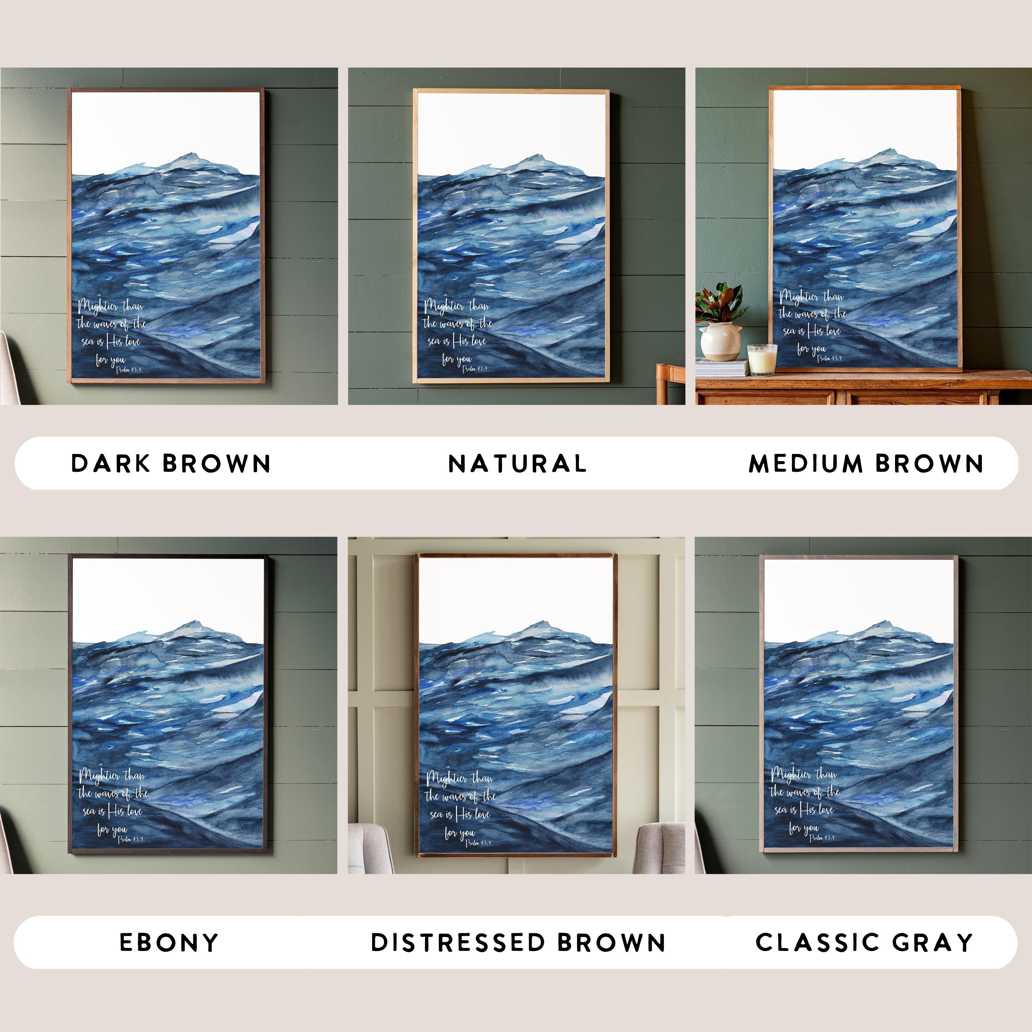 Mightier Than The Waves | Framed Wooden Art