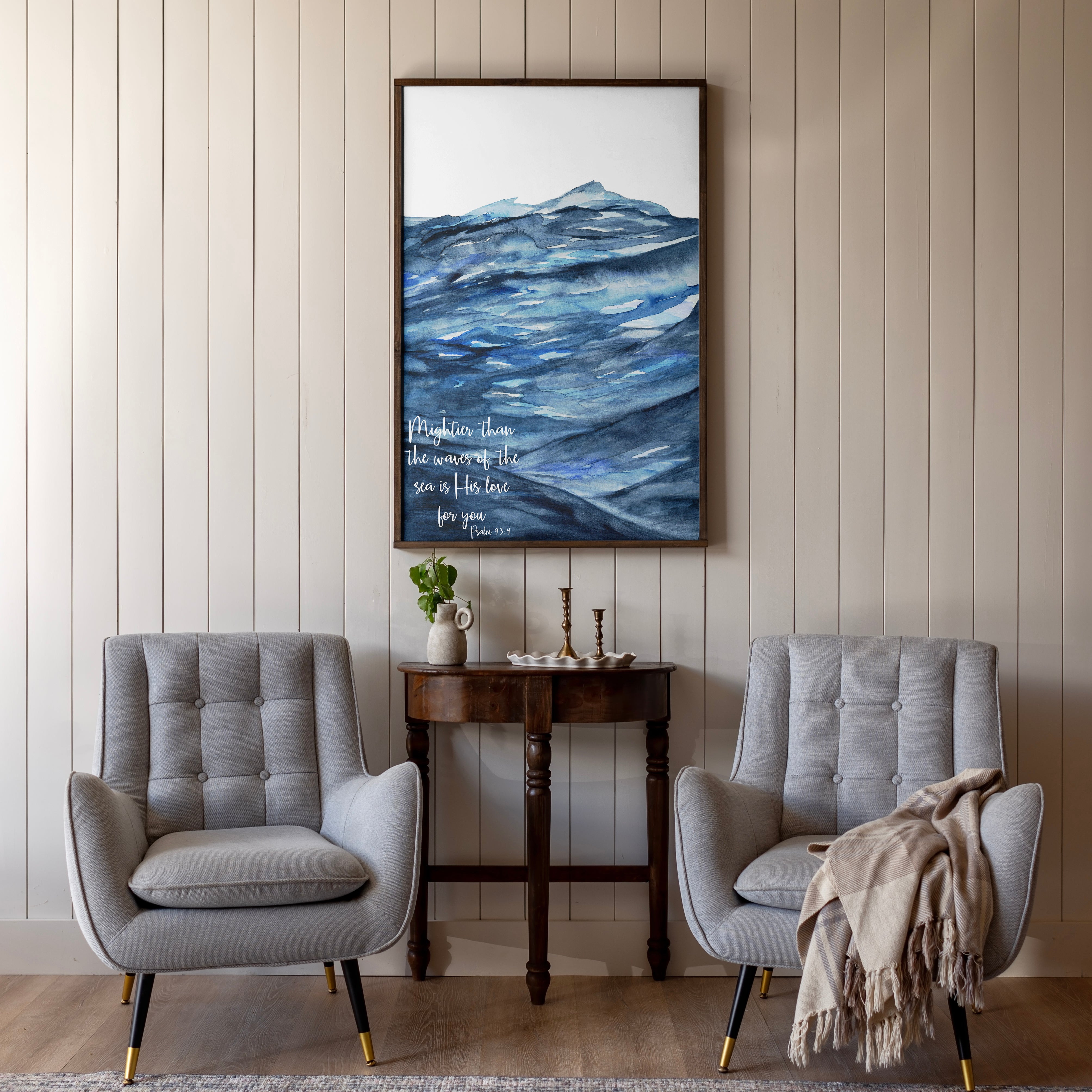 Mightier Than The Waves | Framed Wooden Art