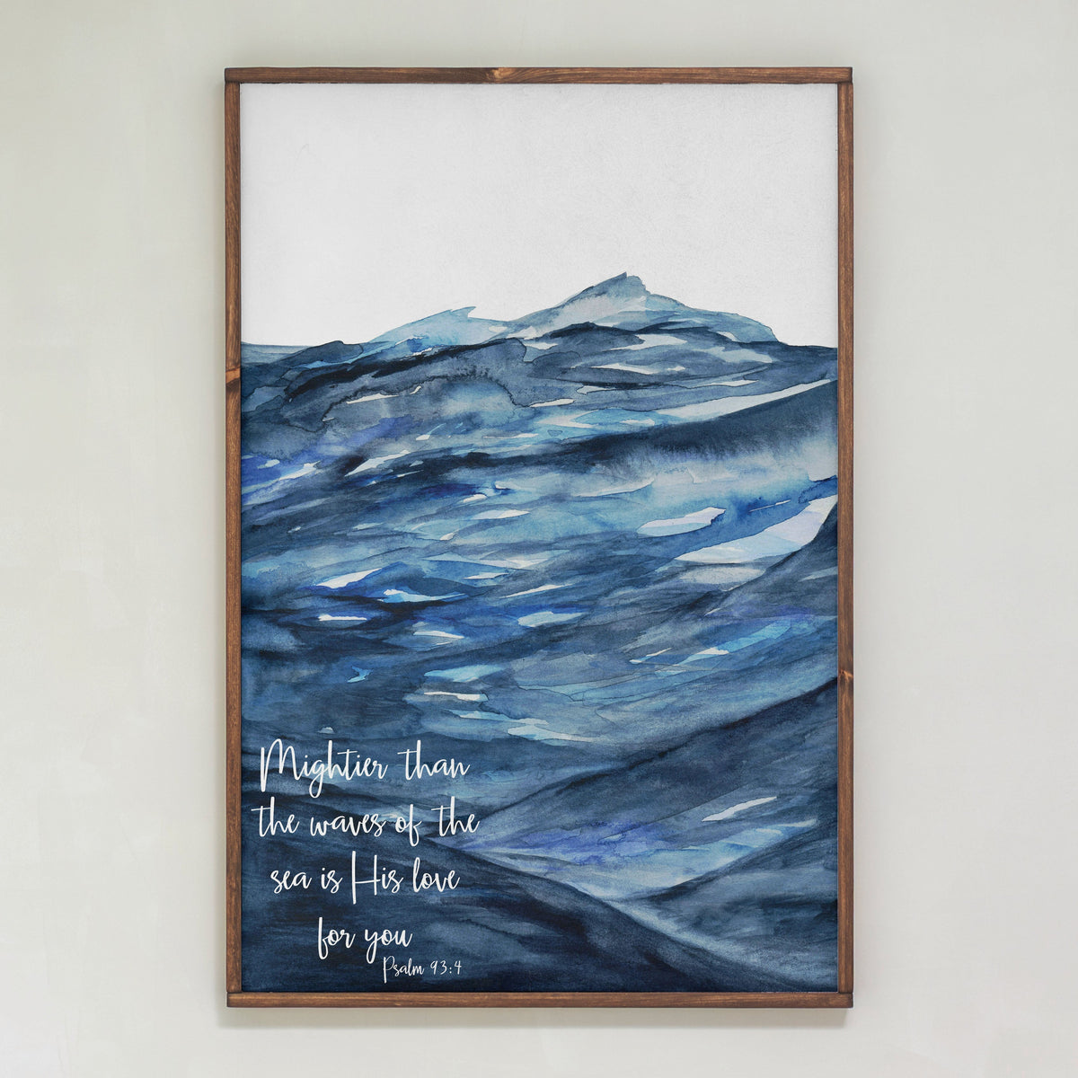 Mightier Than The Waves | Framed Wooden Art