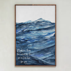Mightier Than The Waves | Framed Wooden Art