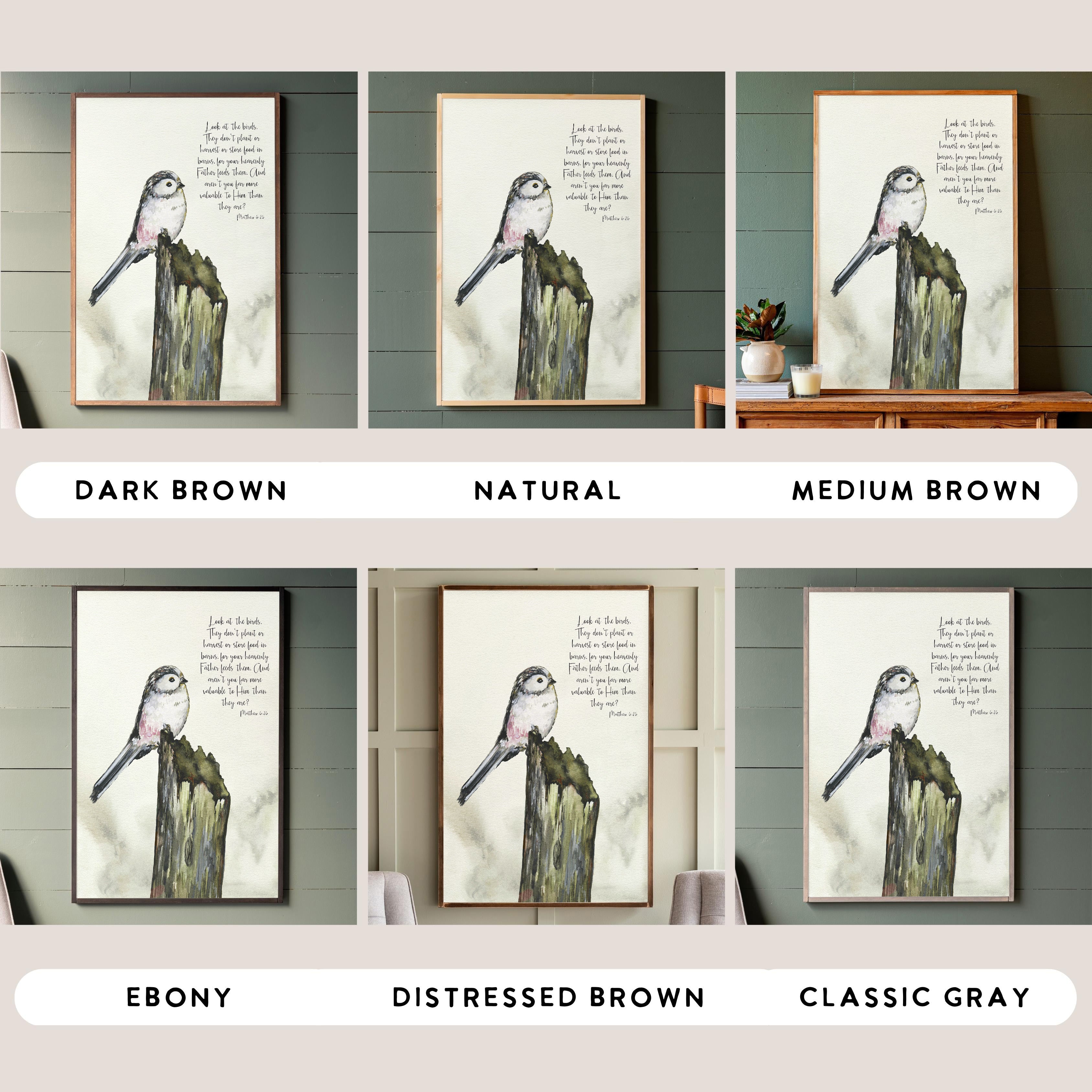 Look At The Birds | Framed Wooden Art
