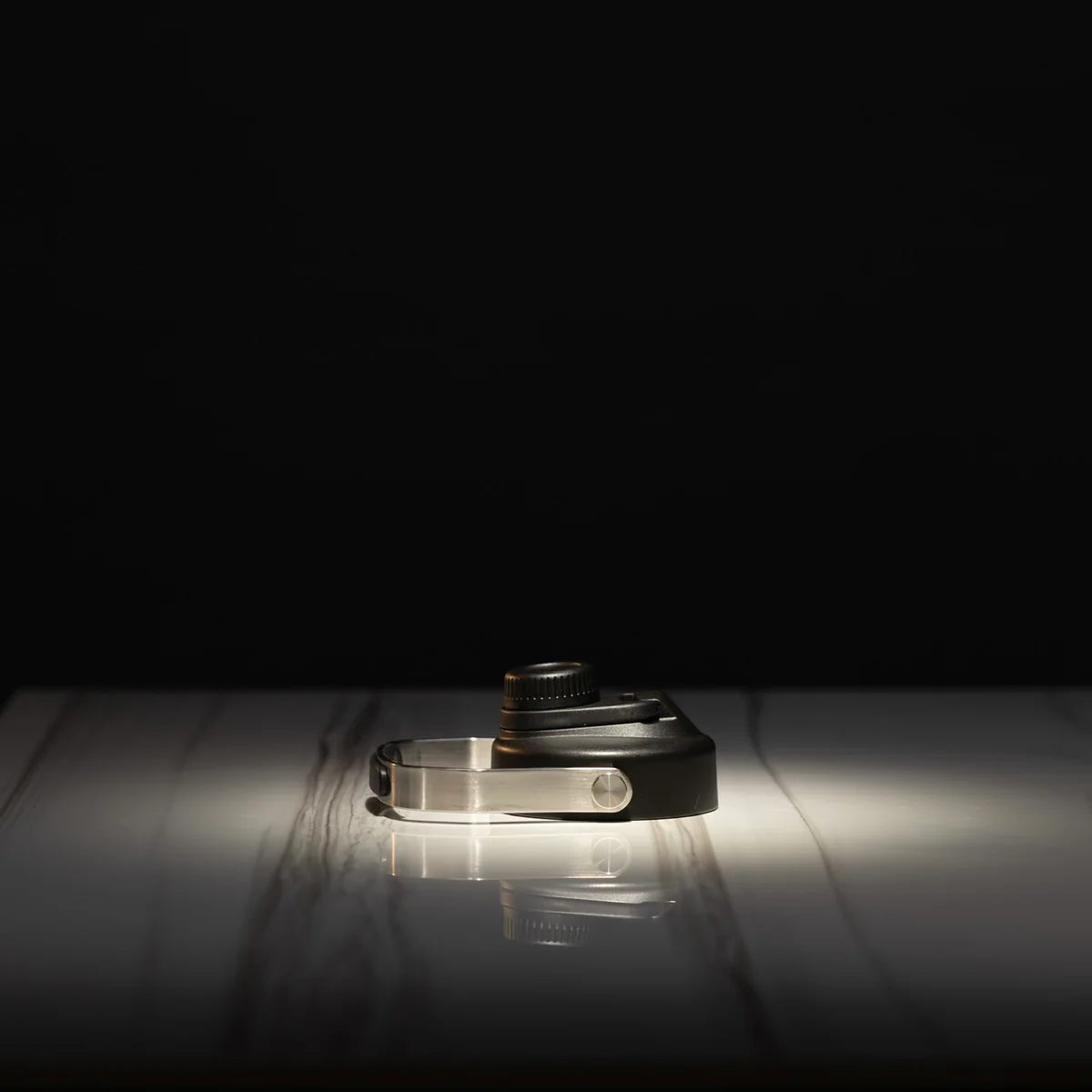 64OZ FLASK BLACK RED LETTERS