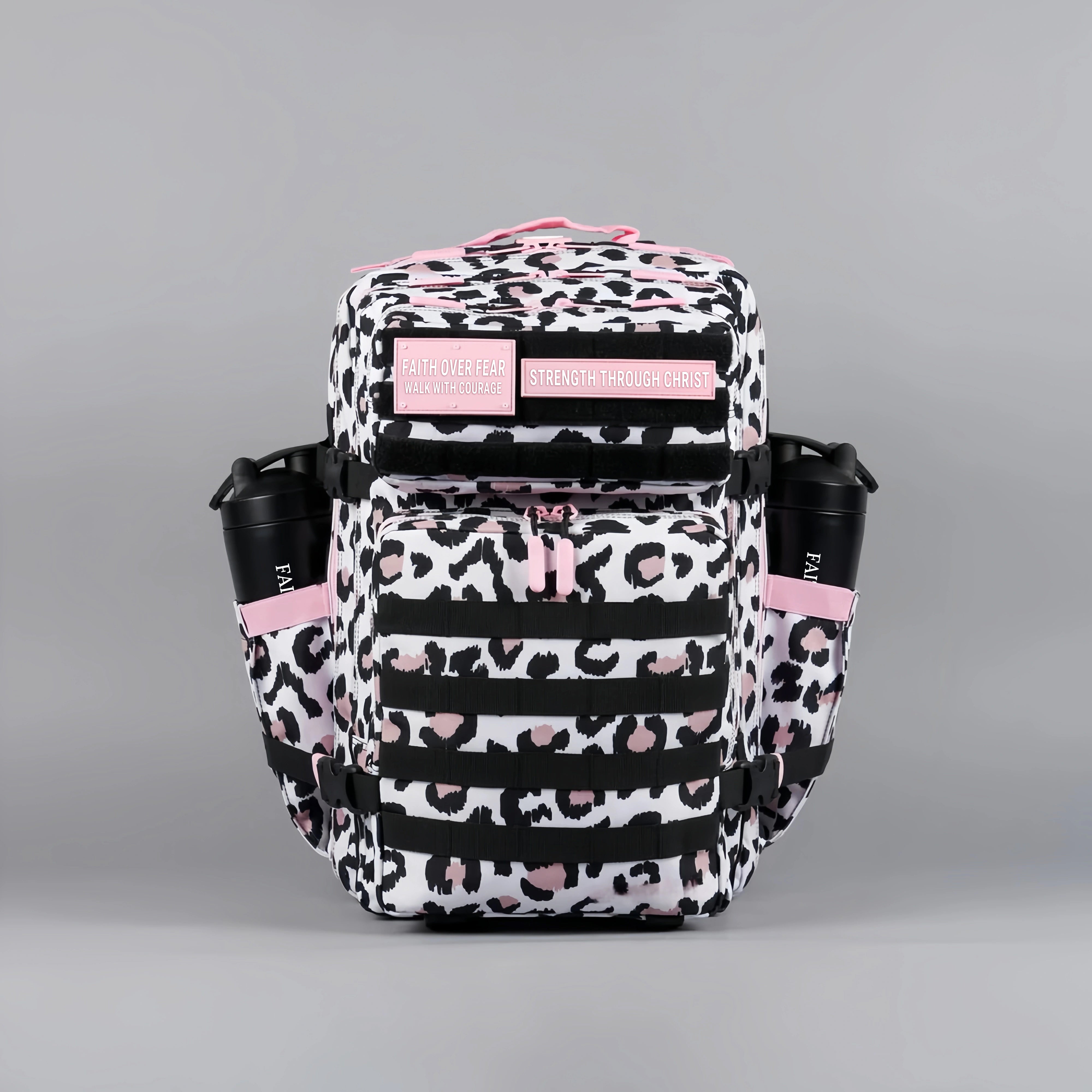 45L Backpack Leopard Pink
