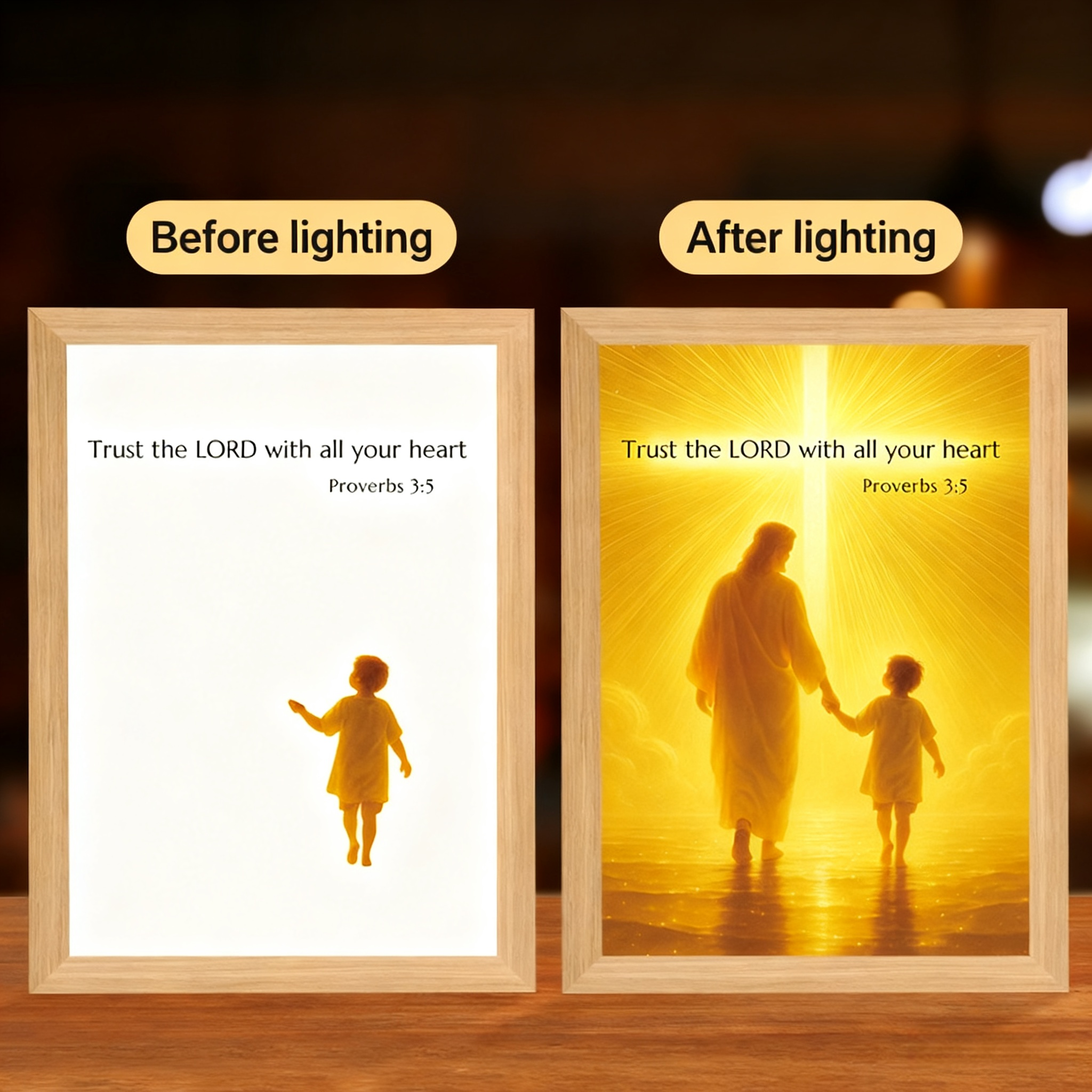 God-Inspired Creative DIY Light-Up Flower Glowing Ornament