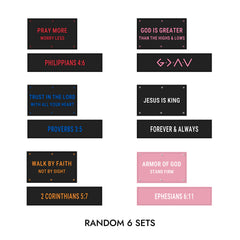 Faith-Inspired Statement Velcro Patch– Random Sets