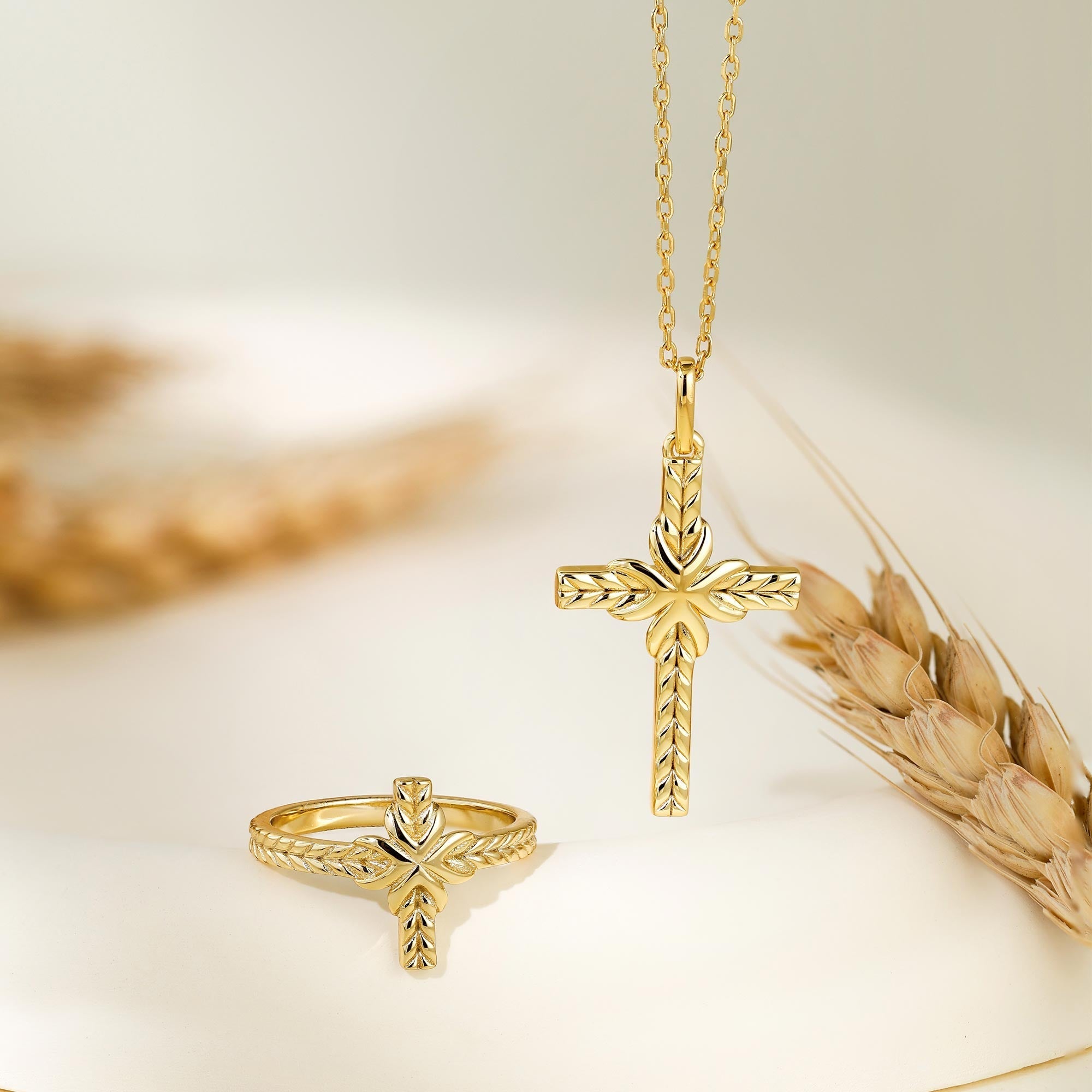 Bread of Life Cross Necklace