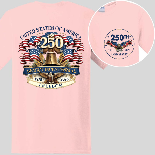 Men's Personalized United States 250 Years of Freedom Shirt