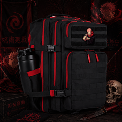 JJK Anime Patch EDC Performance Backpack 35L / 45L - Black Red