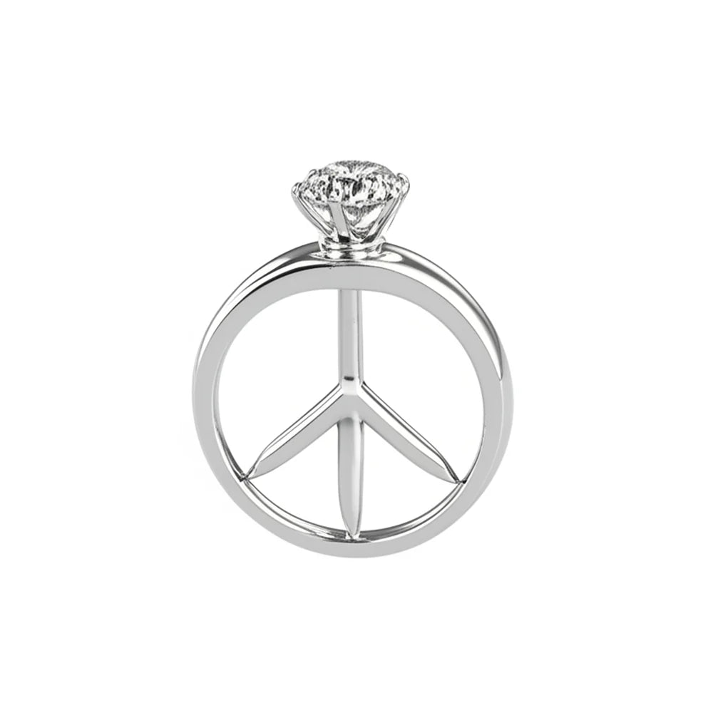 Nail & Silver Ring Pendant Necklace of Resilience: Love Through Adversity