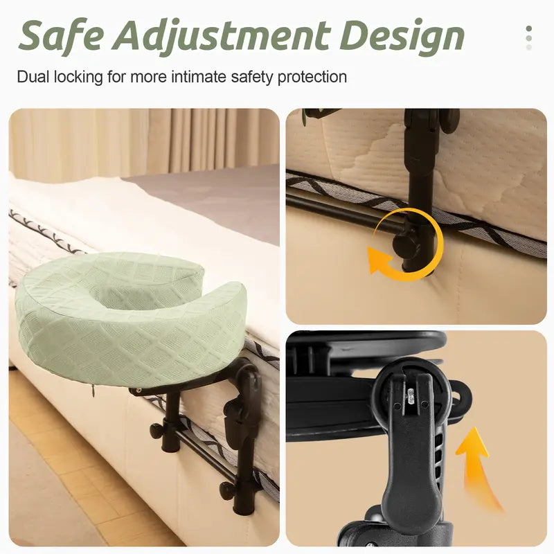 Massage headrest for bed