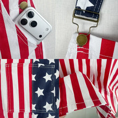 American Flag Overalls for Men and Women