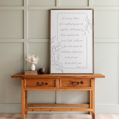 Be Anxious For Nothing | Framed Wooden Art