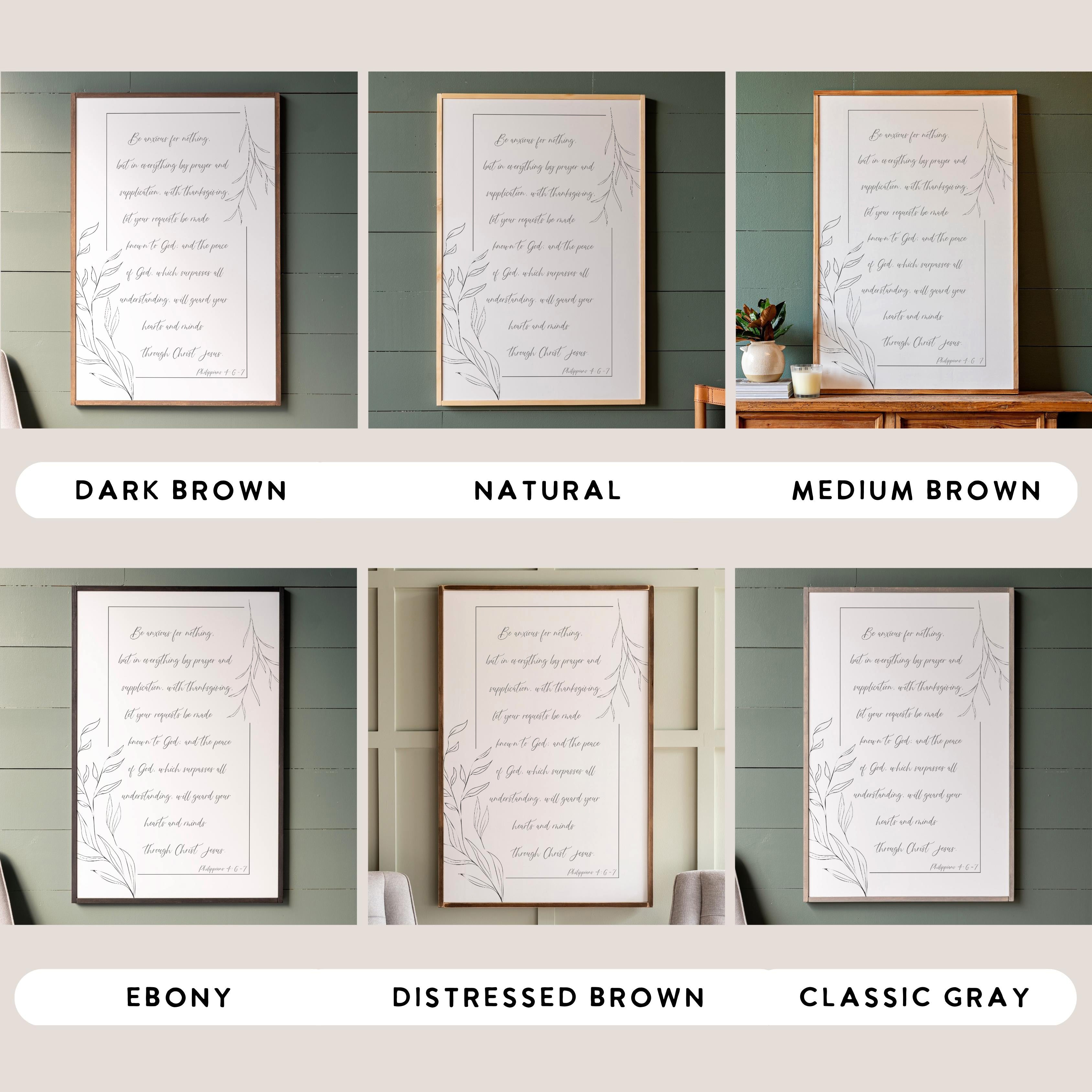 Be Anxious For Nothing | Framed Wooden Art