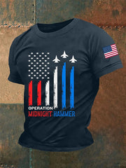 Men's Midnight Hammer B-2 Spirit Print Short Sleeve T-Shirt