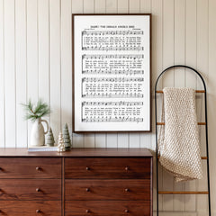 Hark The Herald Angels Sing Hymn | Framed Wooden Art