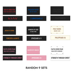 Faith-Inspired Statement Velcro Patch– Random Sets
