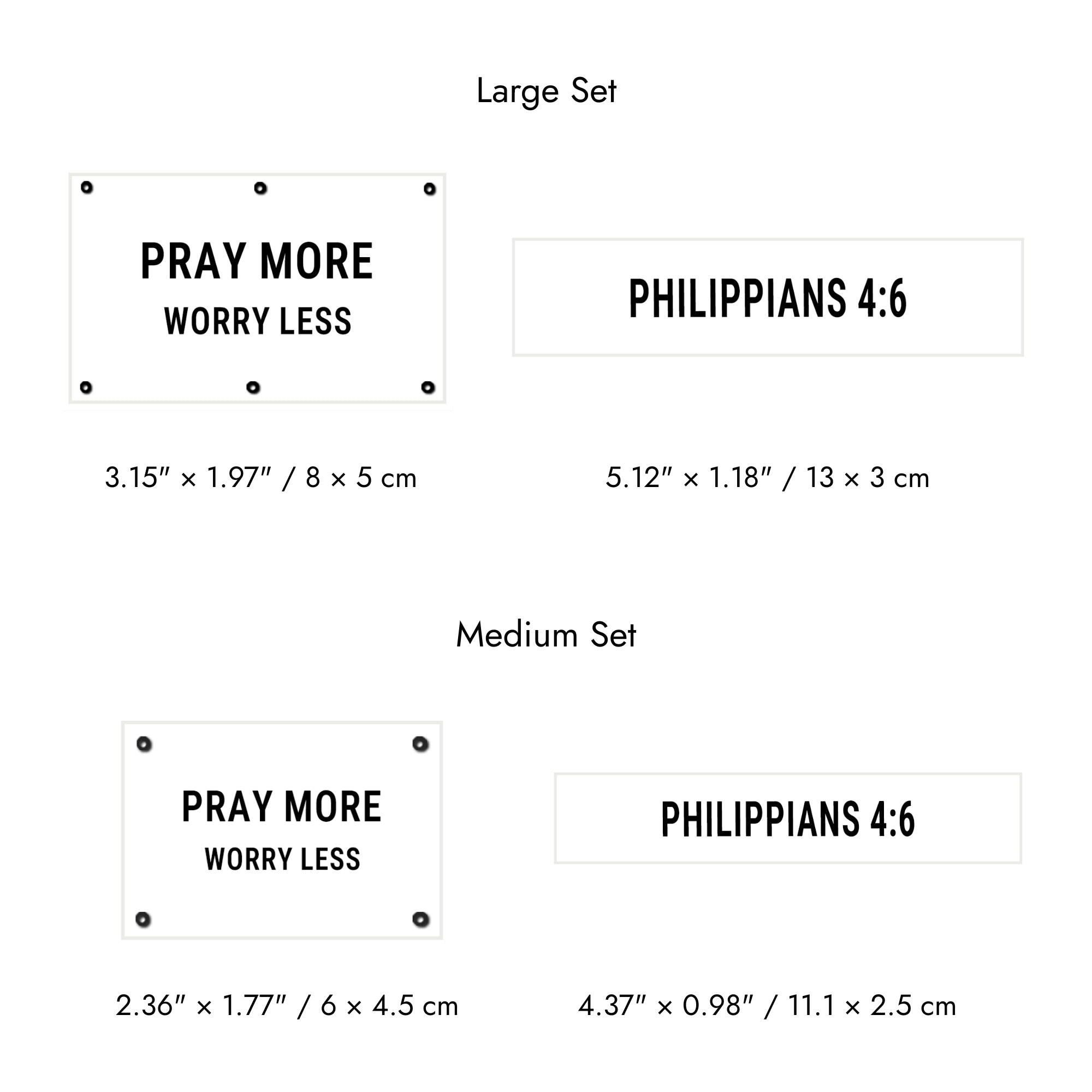 Faith-Inspired Statement Velcro Patch– Random Sets