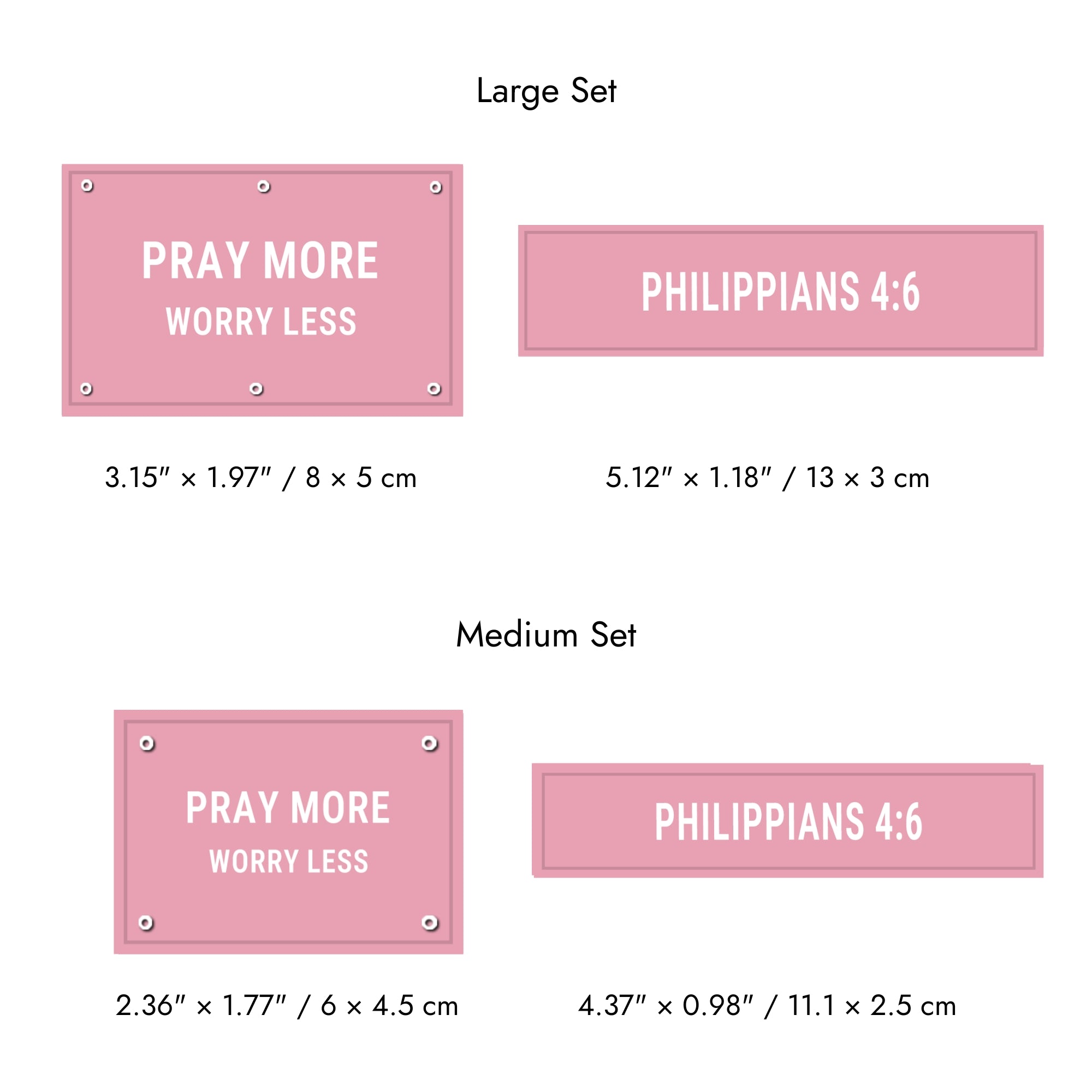 Faith-Inspired Statement Velcro Patch– Random Sets