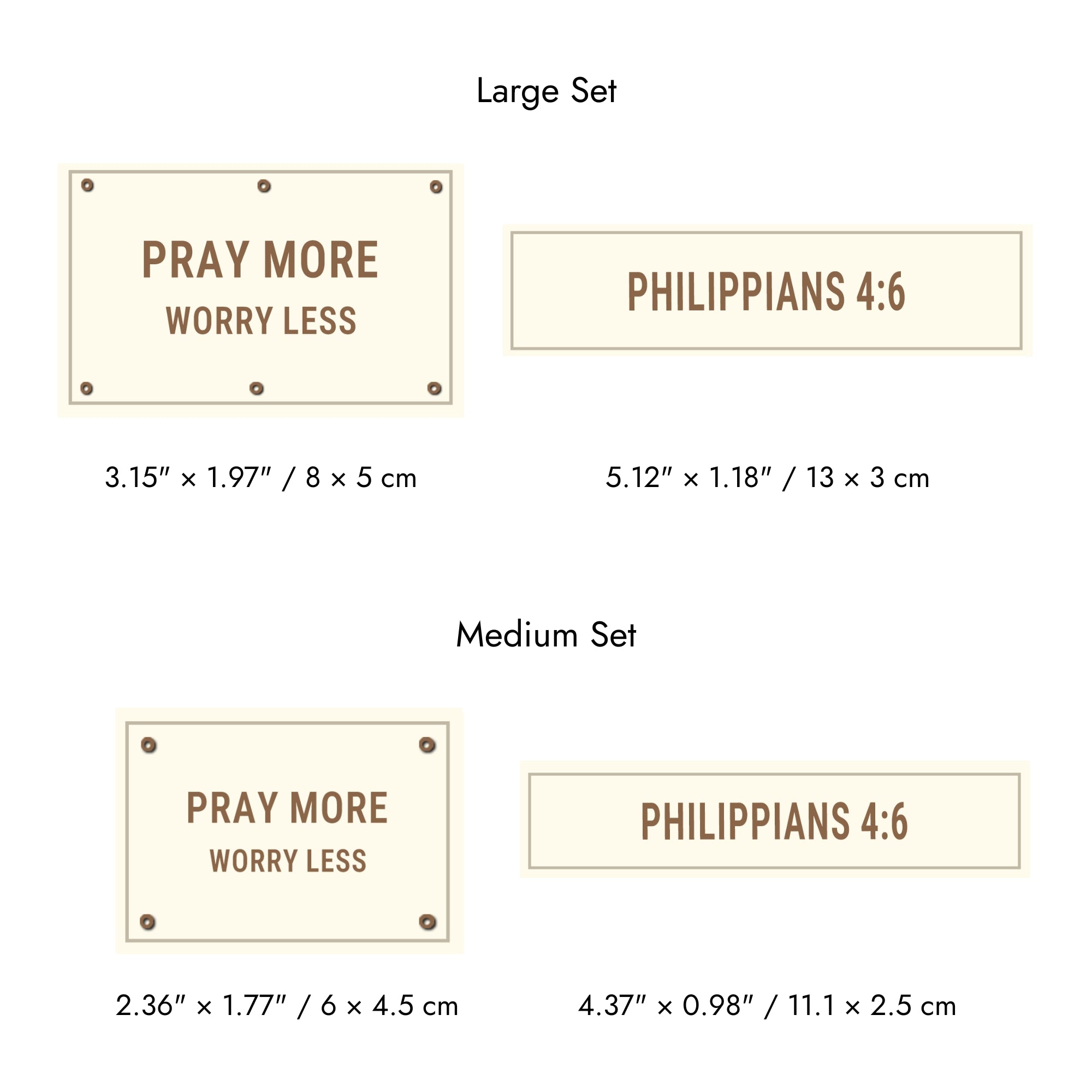 Faith-Inspired Statement Velcro Patch– Random Sets