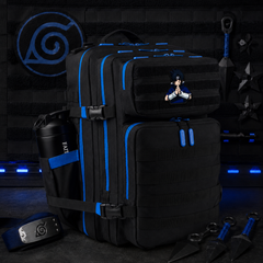 Leaf Village Patch EDC Performance Backpack 35L / 45L - Black Blue