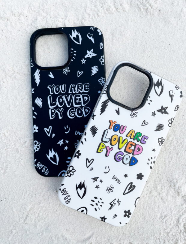 White You Are Loved By God Phone Case