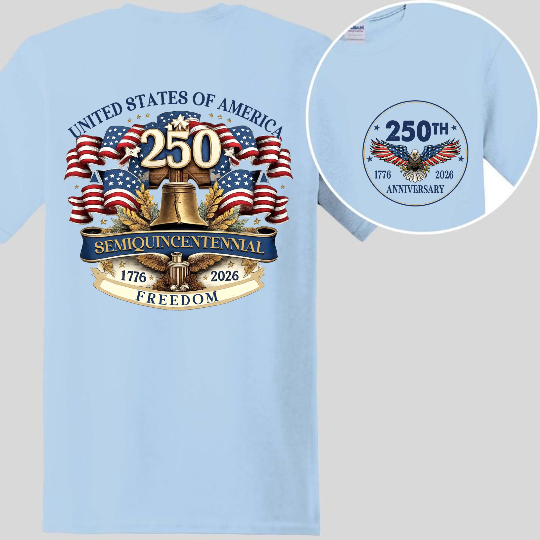Men's Personalized United States 250 Years of Freedom Shirt