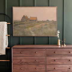 Barn Sunset | Framed Wooden Art - Horizontal