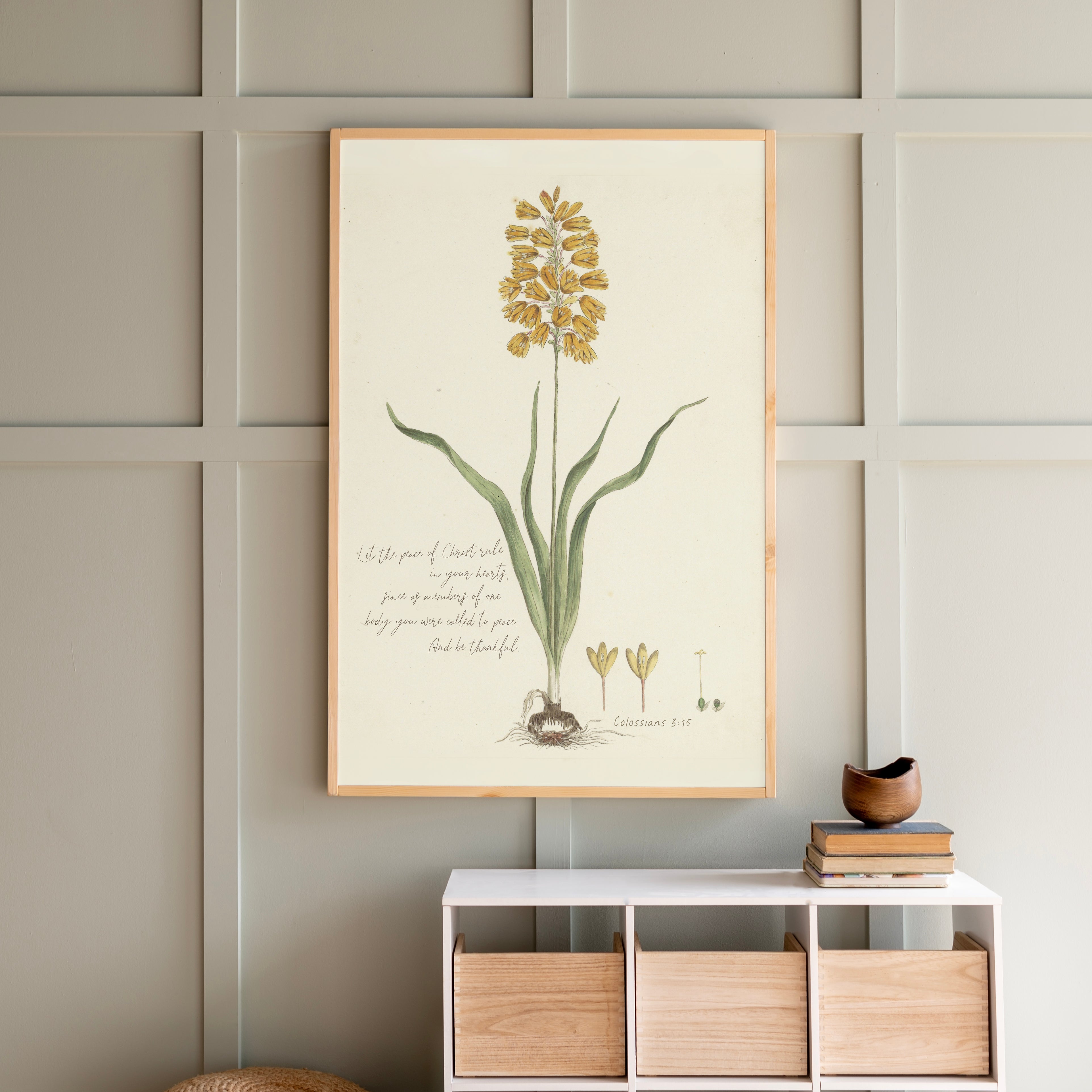 Let The Peace Of Christ Rule | Framed Wooden Art