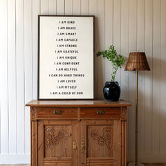 Affirmations | Framed Wooden Art