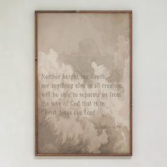 Neither Height Nor Depth | Framed Wooden Art