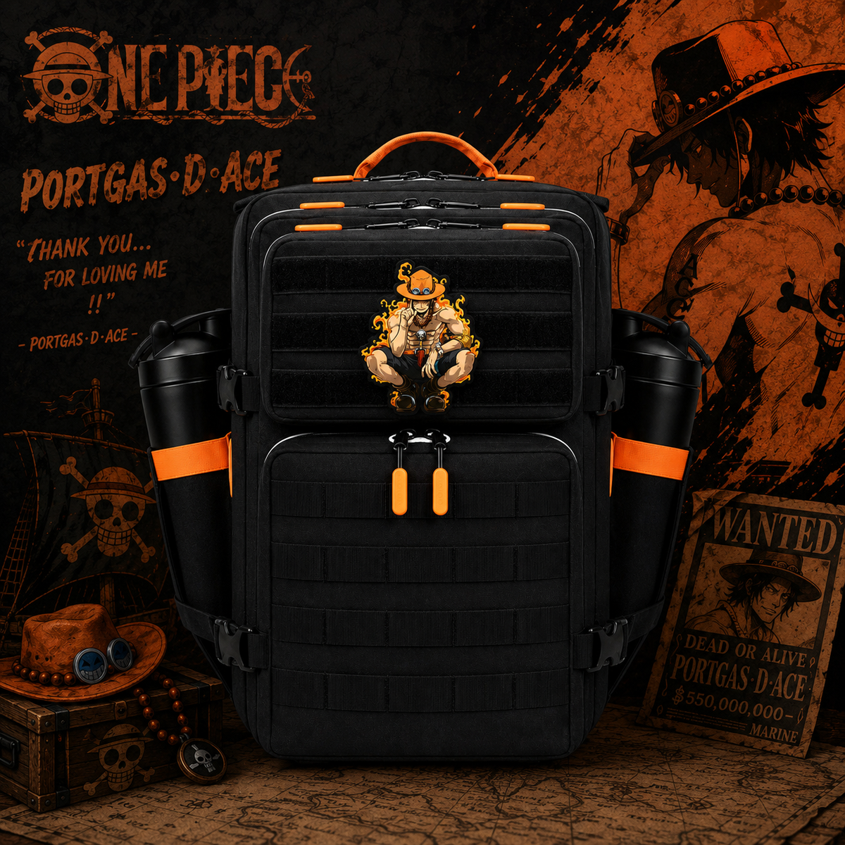 OP Anime Velcro Patch for Backpack