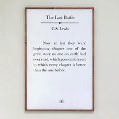 The Last Battle | Framed Wooden Art