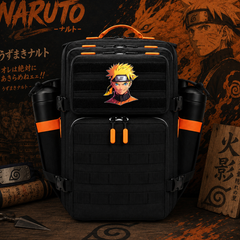 Leaf Village Patch EDC Performance Backpack 35L / 45L - Black Orange