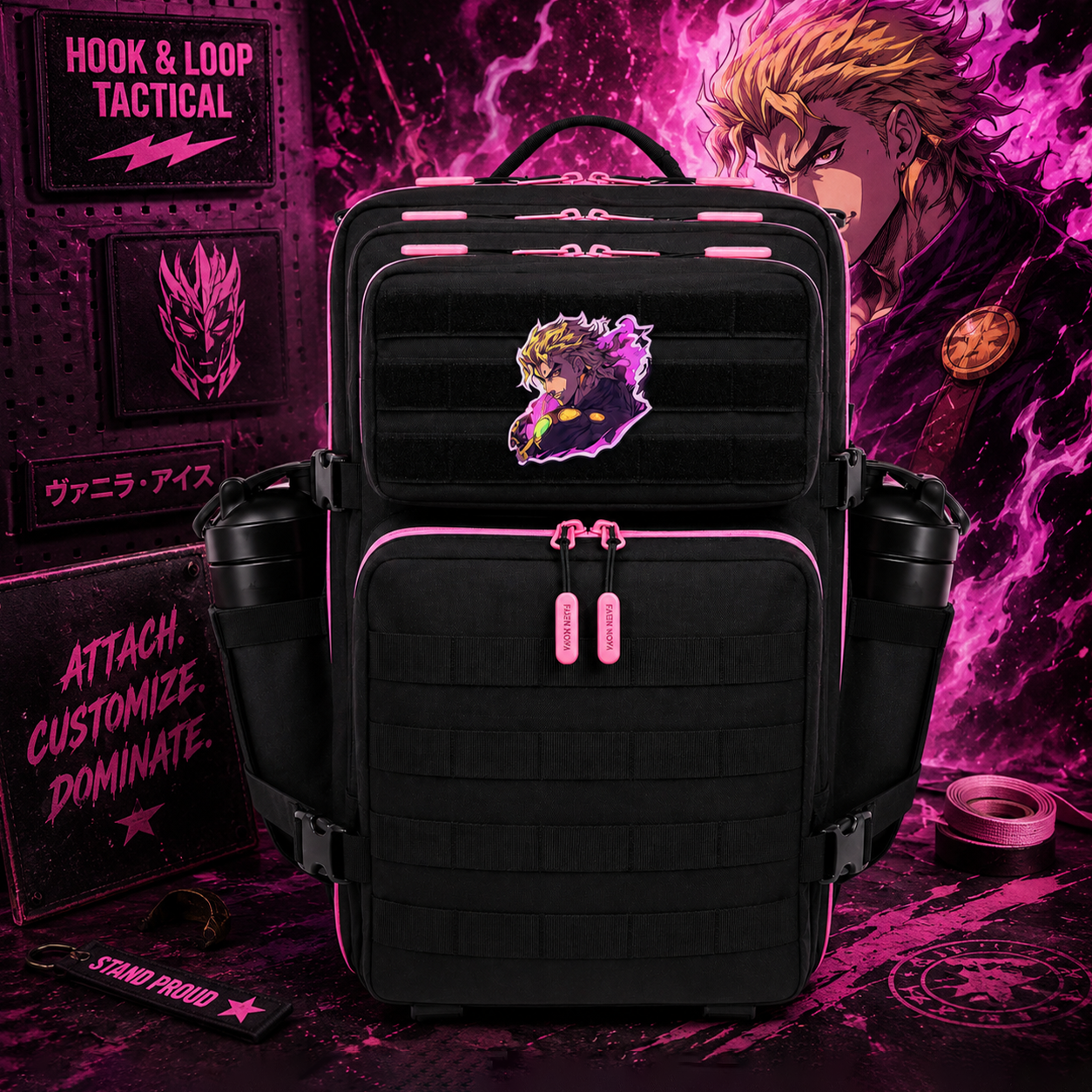 JOJO Edition EDC Performance Backpack 45L /35L - Black Pink