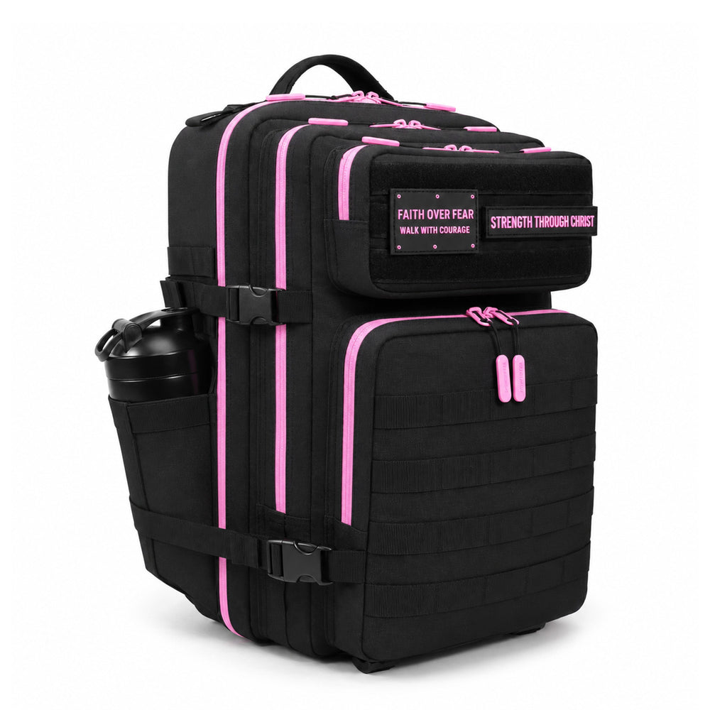 Faith-Inspired EDC Performance Backpack 45L - Black Pink – Faith Nova