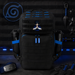 Leaf Village Patch EDC Performance Backpack 35L / 45L - Black Blue