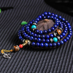 Faith Nova 108 Beads Lazurite Positive Bracelet Mala