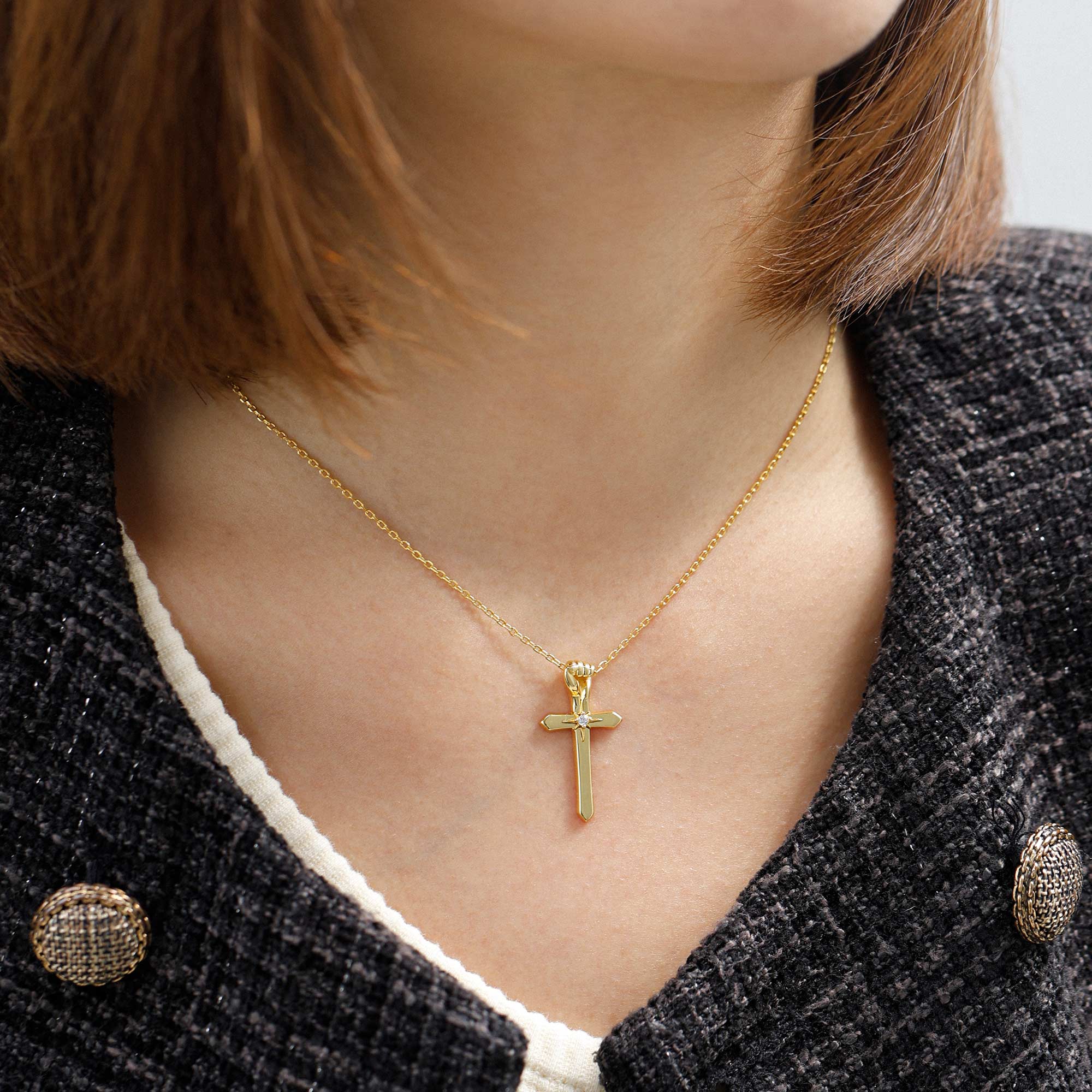 Fortitude Cross Pendant Necklace