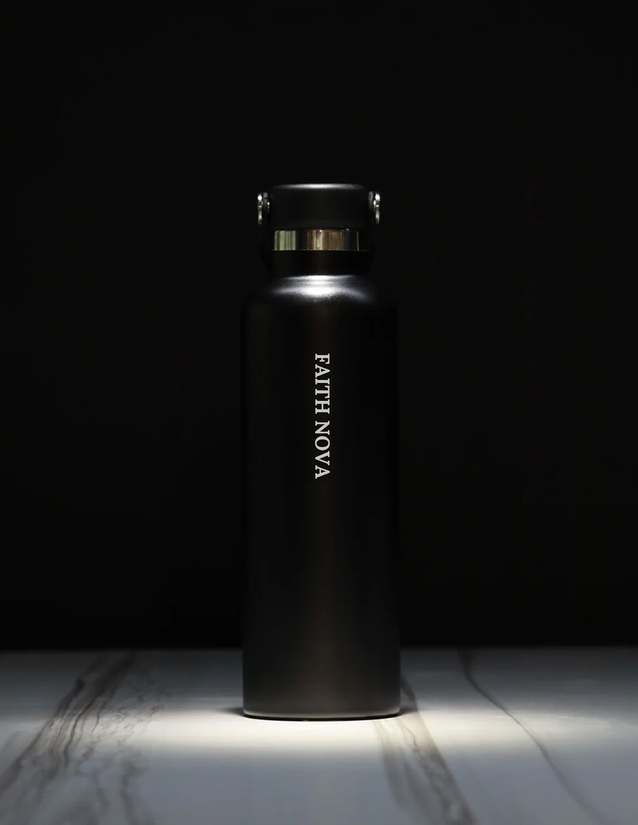25OZ FLASK ALPHA BLACK