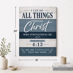 Christian Canvas Wall Art – Inspirational Bible Verse Wall Decor, Faith-Based Scripture Print for Home